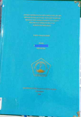 Studi Kasus Asuhan Keperawatan Lanjut Usia Gout Arthritis Pada Ny. A.R Di Kolongan I Lingkungan I Kota Tomohon