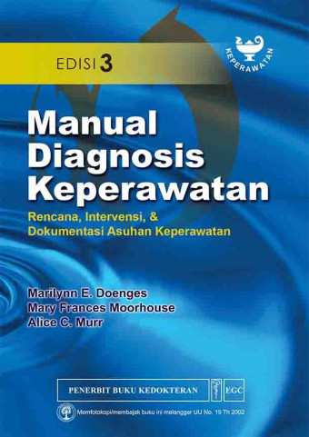 Manual diagnosis keperawatan:rencana, intervensi, dan dokumentasi asuhan keperawatan