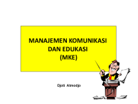 Image of Manajemen komunikasi dan edukasi (MKE)