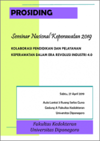 Image of Prosiding: Seminar nasional keperawatan 2019: Kolaborasi pendidikan dan pelayanan keperawatan dalam era revolusi industri 4.0